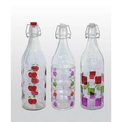 beautiful glass bottle wedding gift jar with clip lid