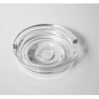 wholesale clear small round glass ashtray for cigarette