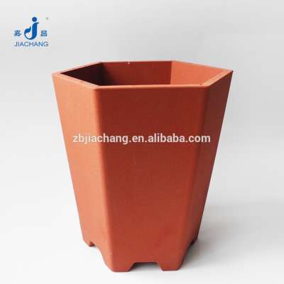 Polygon plant fibre flower pots for balcony