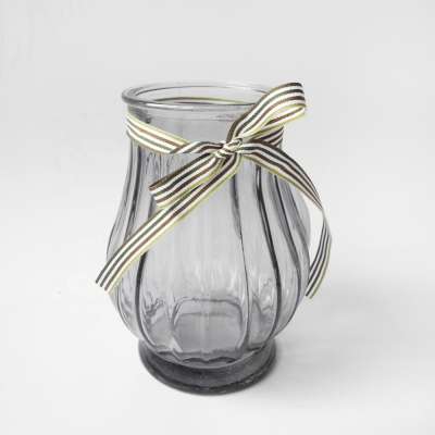 gray glass vases bases for flower arrangement