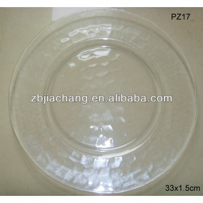 wholesale cheap clear glass tableware/dinner plate