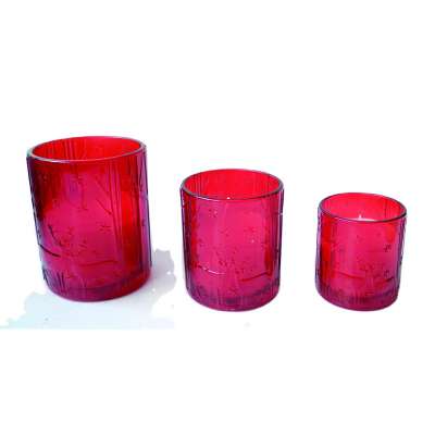 hot sell glass candle jar with wooden lid