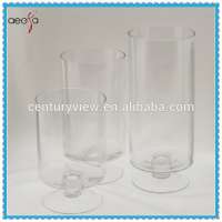 Home Decorative Tall Clear Glass Bud Vases Wedding Centerpiece