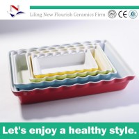 wholesale red blue yellow rectangular bakeware